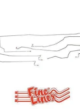 Fine Lines Complete Brake Line Kit For 00-02 GM 1500 SUV 4WD 130wb Complete Stainless                                     - CBK0218SS - Image 2