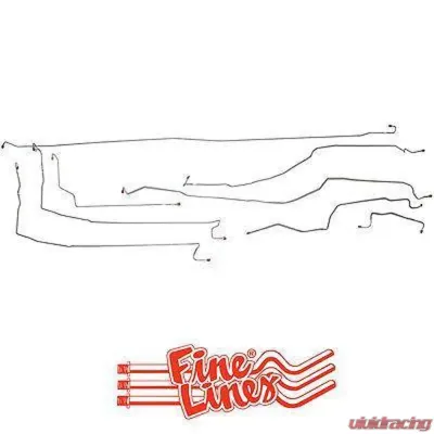 Fine Lines Complete Brake Line Kit For 00-02 GM 1500 SUV 4WD 130wb Complete Stainless - CBK0218SS