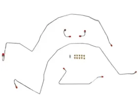 Fine Lines Complete Brake Line Kit For 55 Chevrolet Bel Air with Manual Brakes and Single Exhaust Complete Stainless