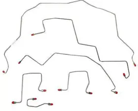 Fine Lines Complete Brake Line Kit For 98-01 Ram 2500 Manual 4WD Rear ABS Regular Cab with Long Bed Complete Steel