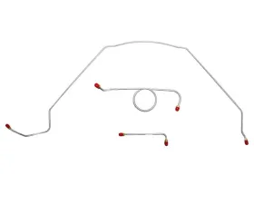 Fine Lines Front Brake Line Kit For 66 Chevrolet Malibu Chevelle El Camino Except Super Sport Standard Drum Brakes. Front 3 Set Stainless