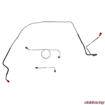 Fine Lines Front Brake Line Kit For 65-66 Chevrolet Chevelle SS El Camino SS Super Sport Only Standard Drum Brakes. Front 3 Piece Set Steel - CKT6602OM