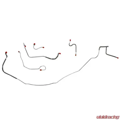 Fine Lines Front Brake Line Kit For 67 Chevrolet Malibu SS. Chevelle SS El Camino SS Super Sport Only w/ Power Disc Brakes Front 5 Piece Set Stainless - CKT6706SS