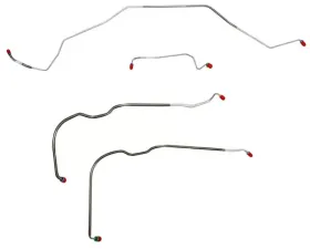 Fine Lines Front Brake Line Kit For 68 Chevrolet Malibu SS Chevelle SS El Camino SS Super Sport Only w/ Power Drum Brakes Front 4 Piece Set Stainless