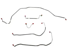 Fine Lines Front Brake Line Kit For 69 Chevrolet Chevelle Malibu El Camino w/ Power Disc Brakes 5 Piece Brake Line Front Set Stainless