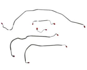 Fine Lines Front Brake Line Kit For 70 Chevrolet Chevelle Malibu El Camino w/ Power Disc Brake Front 5 Piece Brake Set Stainless