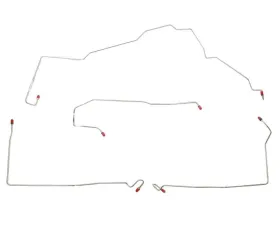 Fine Lines Front Brake Line Kit For 97-00 Chevrolet Malibu 97-00 Oldsmobile Cutlass and Alero 99-00 Pontiac Grand Am Front Brake Line Kit w/ABS Steel