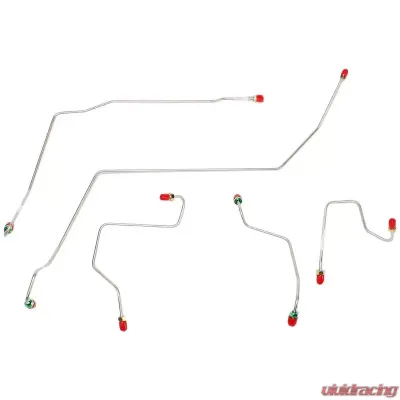 Fine Lines Front Brake Line Kit For 00-07 Ford Taurus/Mercury Sable Rear Drum Steel - DKT0001OM