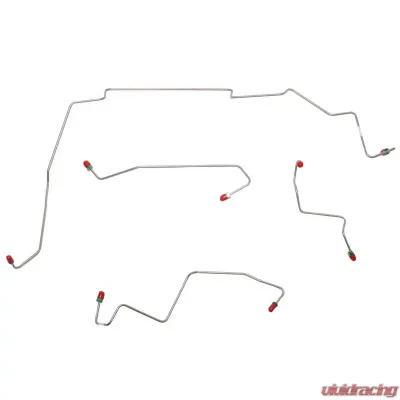 Fine Lines Front Brake Line Kit For 05-06 Ford Escape 2WD AWABS Disc/Drum Set Steel - DKT0501OM