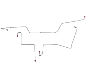 Fine Lines Front Brake Line Kit For 66 Ford Fairlane w/ Standard Drum Brakes 3 Piece Set Steel
