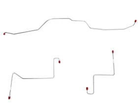 Fine Lines Front Brake Line Kit For 68-69 Ford Fairlane Torino w/ Power Disc Brakes 8 Piece Steel
