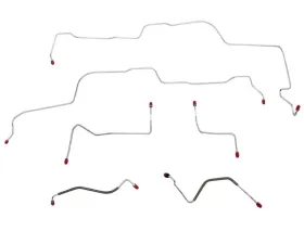 Fine Lines Front Brake Line Kit For 70-71 Ford Fairlane Torino w/ Power Disc Brakes 6 Piece Set Stainless