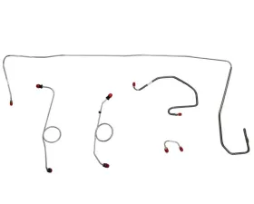 Fine Lines Front Brake Line Kit For 70-71 Mopar E-Body w/ Hemi Power Disc Right Front Under Frame Stainless