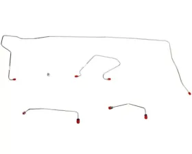 Fine Lines Front Brake Line Kit For 70-74 Mopar E-Body Disc Brake Conversion Set From Power Drum to Power Disc Works w/ QPV001 Combination Valve Stainless