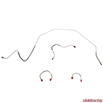 Fine Lines Front Brake Line Kit For 67-68 Camaro 68 Chevrolet II Nova Standard Drum Stainless - FKT6701SS