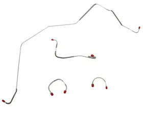 Fine Lines Front Brake Line Kit For 67-68 Camaro 68 Chevrolet II Nova Power Drum Steel