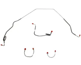 Fine Lines Front Brake Line Kit For 69 Chevrolet Camaro Standard Drum Brakes Front 4 Line Kit Stainless