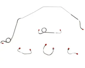 Fine Lines Front Brake Line Kit For 69 Chevrolet Camaro Nova Power Disc Brakes Front 5 Line Kit Stainless