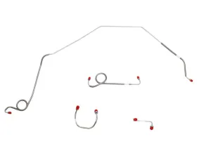 Fine Lines Front Brake Line Kit For 69 Chevrolet Camaro 4WD Disc Brakes Front 4 Line Kit Steel
