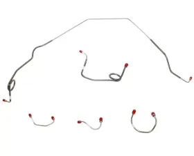 Fine Lines Front Brake Line Kit For 69 Chevrolet Camaro Standard Disc Brakes Front 5 Line Kit Stainless