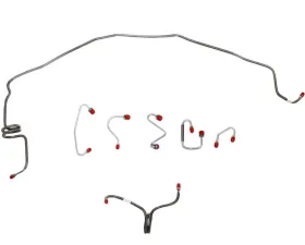 Fine Lines Front Brake Line Kit For 70 Chevrolet Camaro/Pontiac Firebird Power Disc Brakes Front 7 Piece Line Kit w/o Armor on Proportioning Valve Line Steel