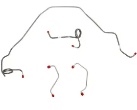 Fine Lines Front Brake Line Kit For 81 Chevrolet Camaro/Pontiac Firebird Power Disc Brakes Front 4 Set Steel