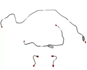 Fine Lines Front Brake Line Kit For 82-83 Chevrolet Camaro/Pontiac Firebird w/ 5.0L 8 Cylinder Front 4 Piece Brake Set Steel