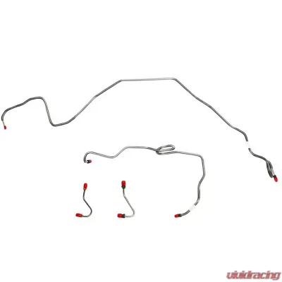 Fine Lines Front Brake Line Kit For 84-85 Chevrolet Camaro/Pontiac Firebird w/ 5.0L 8 Cylinder Front 4 Piece Brake Set Stainless - FKT8402SS