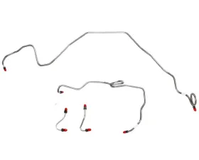 Fine Lines Front Brake Line Kit For 86-89 GM F-Body w/ V8 Front Brake Line Kit Early Design Fine Thread M/C Steel