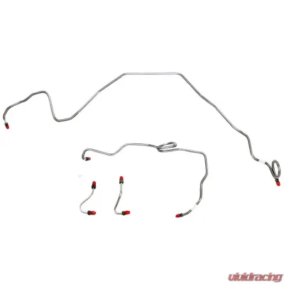 Fine Lines Front Brake Line Kit For 86-89 GM F-Body w/ V8 Front Brake Line Kit Early Design Fine Thread M/C Stainless - FKT8602SS