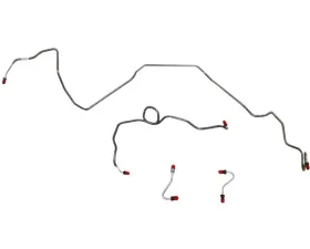 Fine Lines Front Brake Line Kit For 89-92 Chevrolet Camaro/Pontiac Firebird w/ 2.8L/3.1L 6 Cylinder 2nd Design Course Threads in M/C Front 4 Piece Brake Set Stainless