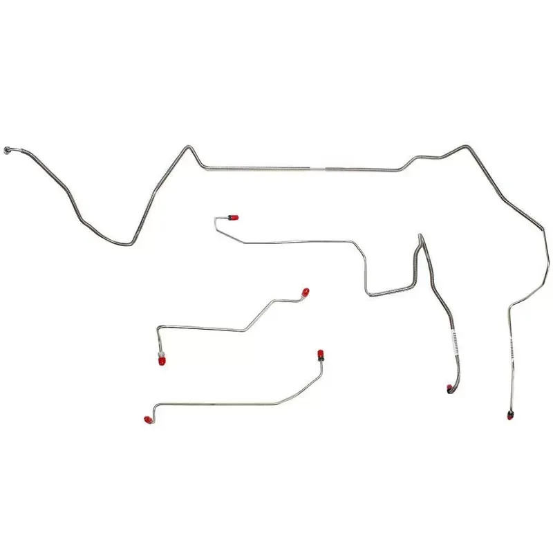 Fine Lines Front Brake Line Kit For 95-97 Camaro/Trans Am Traction Control Stainless - FKT9501SS