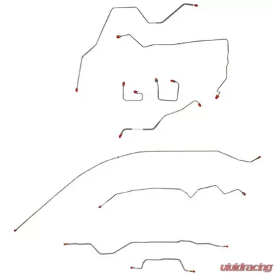 Fine Lines Complete Brake Line Kit For 95-01 Jeep Cherokee Non ABS Complete Steel - CBK0002OM