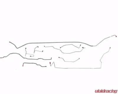 Fine Lines Complete Brake Line Kit For 99-04 Jeep Grand Cherokee Complete Stainless - CBK0010SS