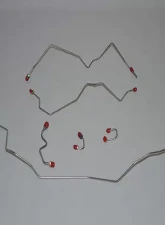 Fine Lines Complete Brake Line Kit For 95-97 Dodge Ram 2500 4WD RWABS Ext Cab/Short Bed Automatic Stainless                                     - CBK0018SS - Image 2