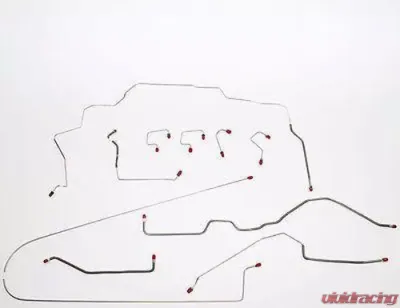 Fine Lines Complete Brake Line Kit For 97-98 Jeep Grand Cherokee Complete Stainless - CBK0020SS