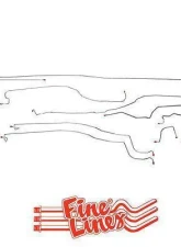 Fine Lines Complete Brake Line Kit For 03-04 GM 1500 Truck 4WD Ext/Crew Cab/Short Bed Complete Stainless                                     - CBK0026SS - Image 2