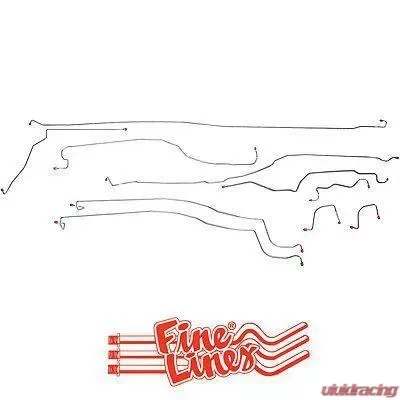 Fine Lines Complete Brake Line Kit For 03-04 GM 1500 Truck 4WD Ext/Crew Cab/Short Bed Complete Stainless - CBK0026SS