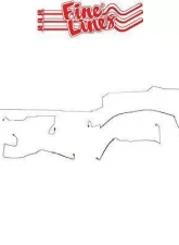 Fine Lines Complete Brake Line Kit For 99-04 300M with AWABS and Traction Control Complete Steel                                     - CBK0027OM - Image 2