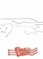 Fine Lines Complete Brake Line Kit For 95-96 Jeep Grand Cherokee All Models Complete Stainless                                     - CBK0034SS - Image 2