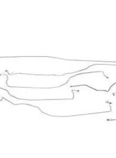 Fine Lines Complete Brake Line Kit For 05-07 Chevrolet/GMC 1500 4WD Ext Cab/Short Bed or Crew Cab/Short Bed Complete Stainless                                     - CBK0043SS - Image 2