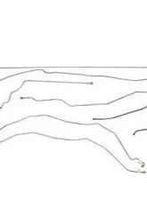 Fine Lines Complete Brake Line Kit For 01-07 GM 3500 Ext Cab/Long Bed Dually Complete Steel                                     - CBK0053OM - Image 2