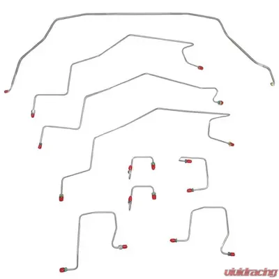 Fine Lines Complete Brake Line Kit For 01-02 Dodge Ram 2500 2WD AWABS Ext Cab/Short Bed Manual Disc Complete Steel - CBK0057OM