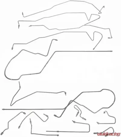 Fine Lines Complete Brake Line Kit For 00-07 Ford Taurus / Sable ABS with Rear Drum Complete Stainless - CBK0060SS