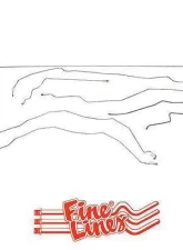 Fine Lines Complete Brake Line Kit For 01-07 GM 2500HD/3500 6.6L or 8.1 Liter Crew Cab/Short Bed non Dually Complete Stainless                                     - CBK0073SS - Image 2