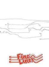 Fine Lines Complete Brake Line Kit For 05-07 GM 1500 Truck 4WD Reg Cab/Long Bed Complete Steel                                     - CBK0076OM - Image 2