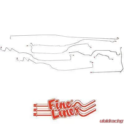 Fine Lines Complete Brake Line Kit For 05-07 GM 1500 Truck 4WD Reg Cab/Long Bed Complete Steel - CBK0076OM