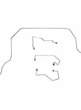 Fine Lines Complete Brake Line Kit For 01-05 Ford Ranger 4WD AWABS Ext Cab Complete Stainless                                     - CBK0077SS - Image 2