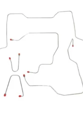 Fine Lines Complete Brake Line Kit For 95-00 GM K2500/ K3500 Ext Cab/Short Bed Complete Steel                                     - CBK0083OM - Image 2