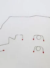 Fine Lines Complete Brake Line Kit For 03-05 Dodge Neon SRT-4 Complete Brake Set Steel                                     - CBK0090OM - Image 2